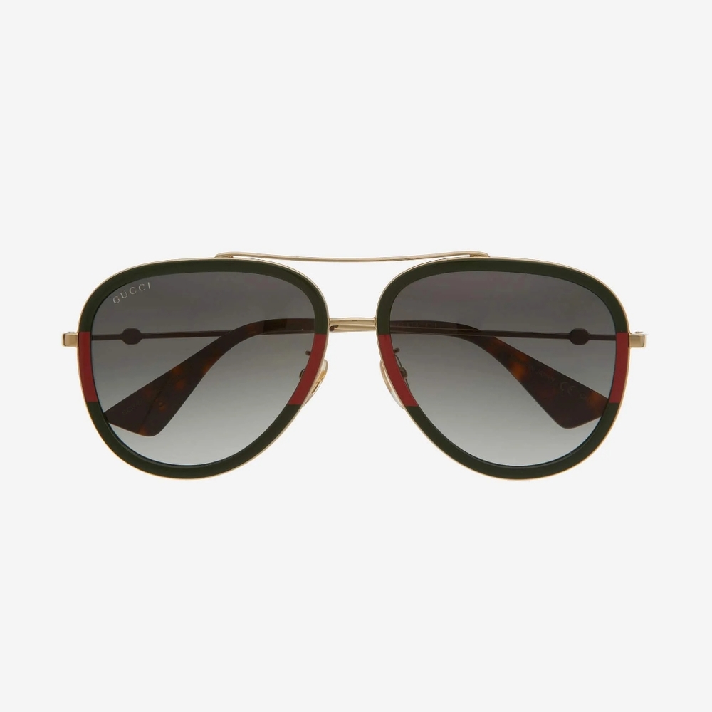 NEW GUCCI GG0062S 003 GREEN RED UNISEX SUNGLASSES GG0062S - Picture 3 of 9